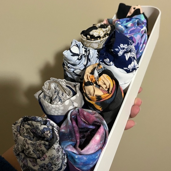 Nursing Scrub Cap with Ribbon Ponytail - Galaxy - Picture 3 of 4